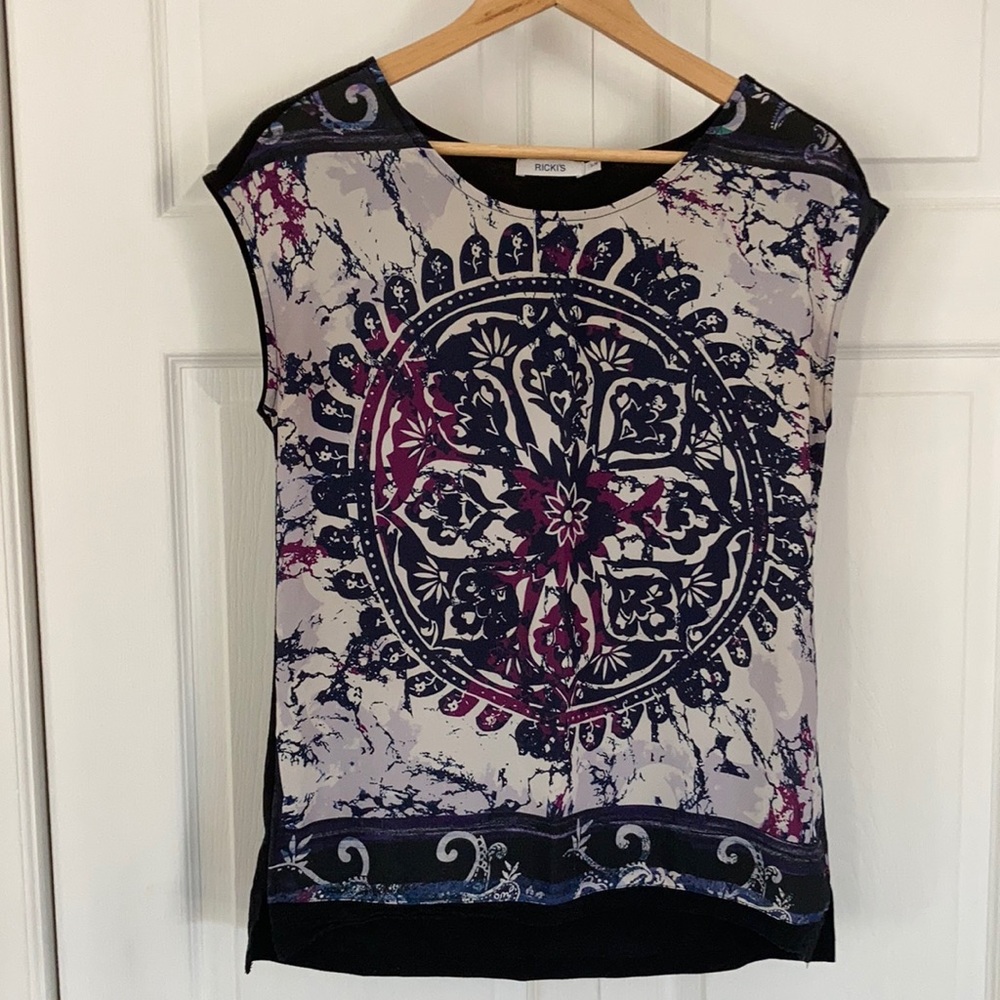 Mandala print top